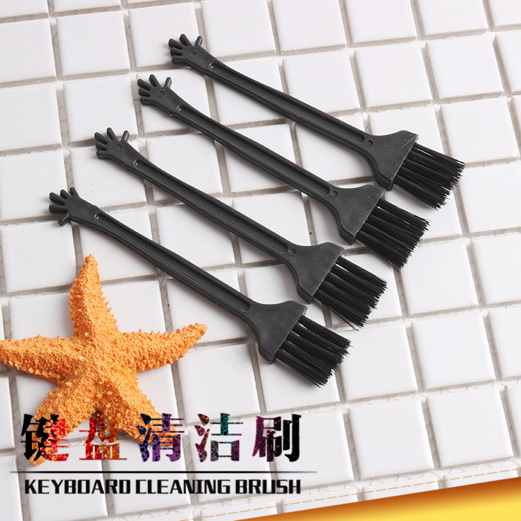 Factory Direct sales five finger keyboard brush plastic brush micro particle dust brush computer digital cleaning brush wholesale