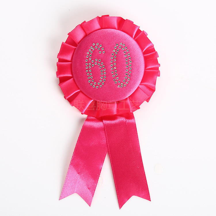 Factory production graduation party tinplate corsage Amazon and other hot products ribbon badge