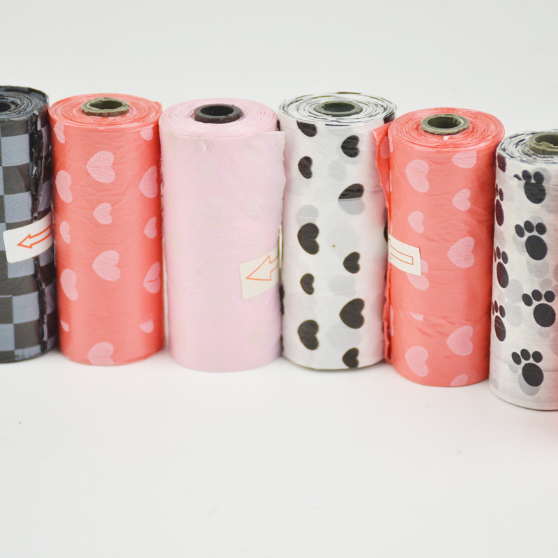 T pet printing garbage bag dog toilet bag pet cleaning supplies 15 dog garbage bag