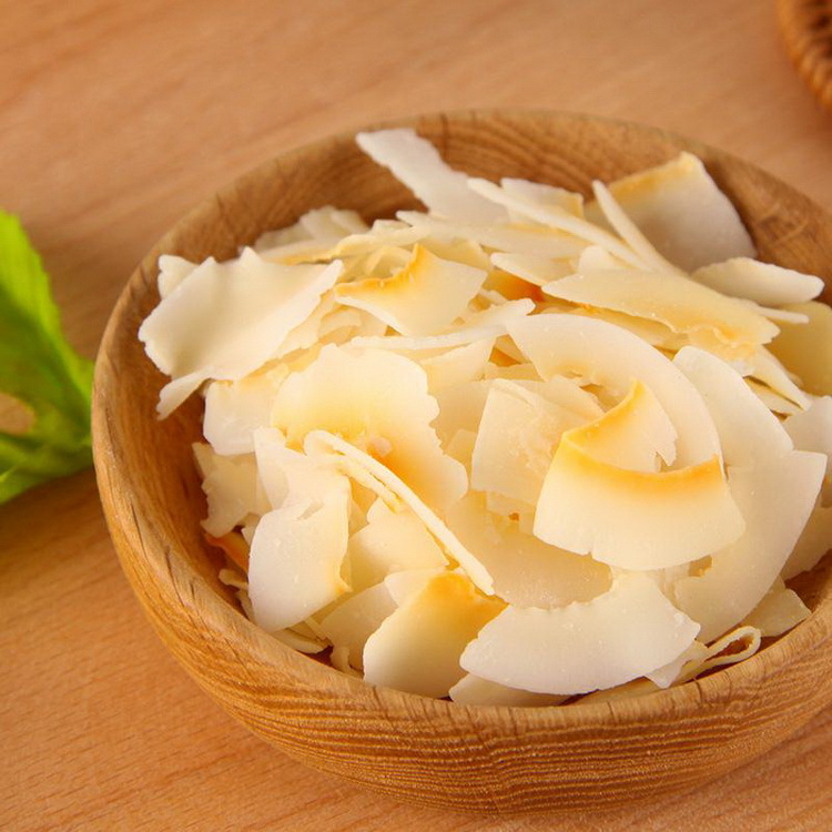 Coconut slices bulk wholesale sugar-free roasted coconut slices baking raw material milk-flavored coconut slices snack dried fruit