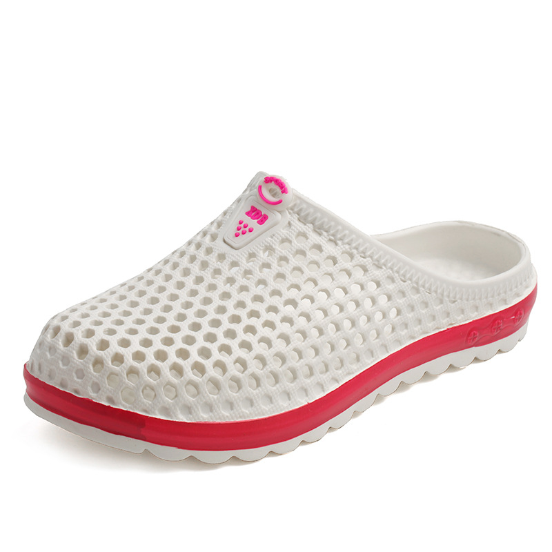 Summer Men's and Women's Garden Shoes, Bird's Nest Couple Outdoor Hollow Breathable Sports Beach Clogs, Non-Slip Beach Shoes