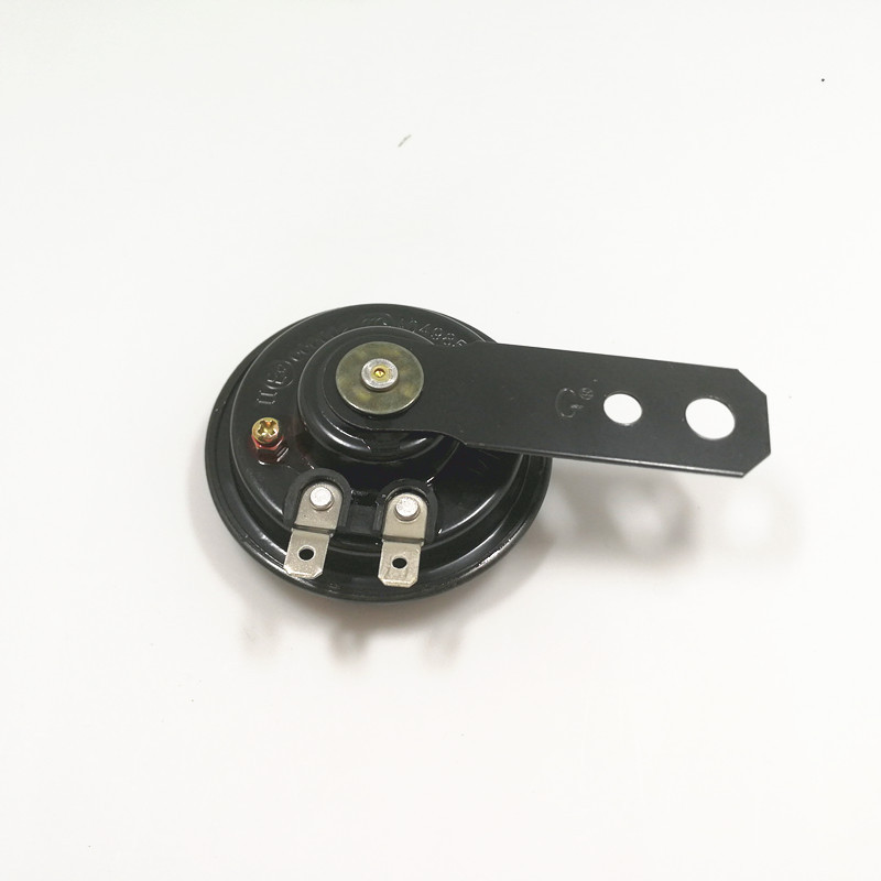 12V Motorcycle Black Electric Horn Waterproof Motorcycle Horn 105Db Electric Horn Cross-Border E-Commerce Best-Selling Model