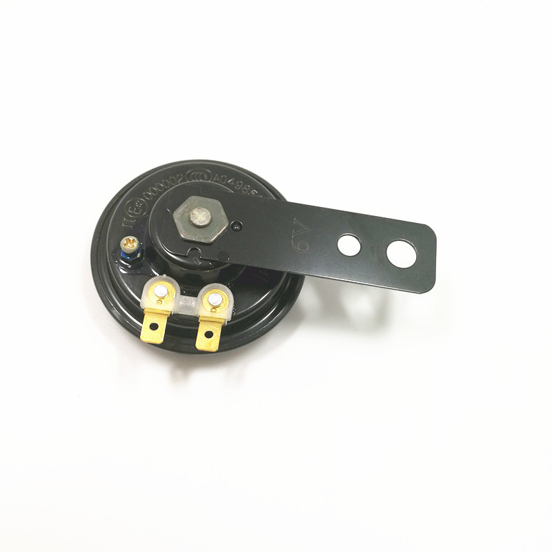 Hot selling motorcycle moped 6v electric horn small horn basin type electric horn Black
