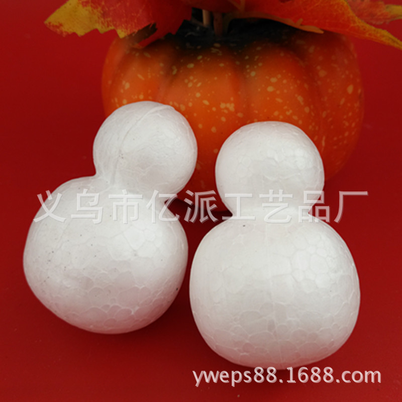 Пенопластовый шарик Paulilong снеговик 7.2 см, не стоящий, снежно-белый заготовка EPS, прямая поставка для украшения рождественской елки