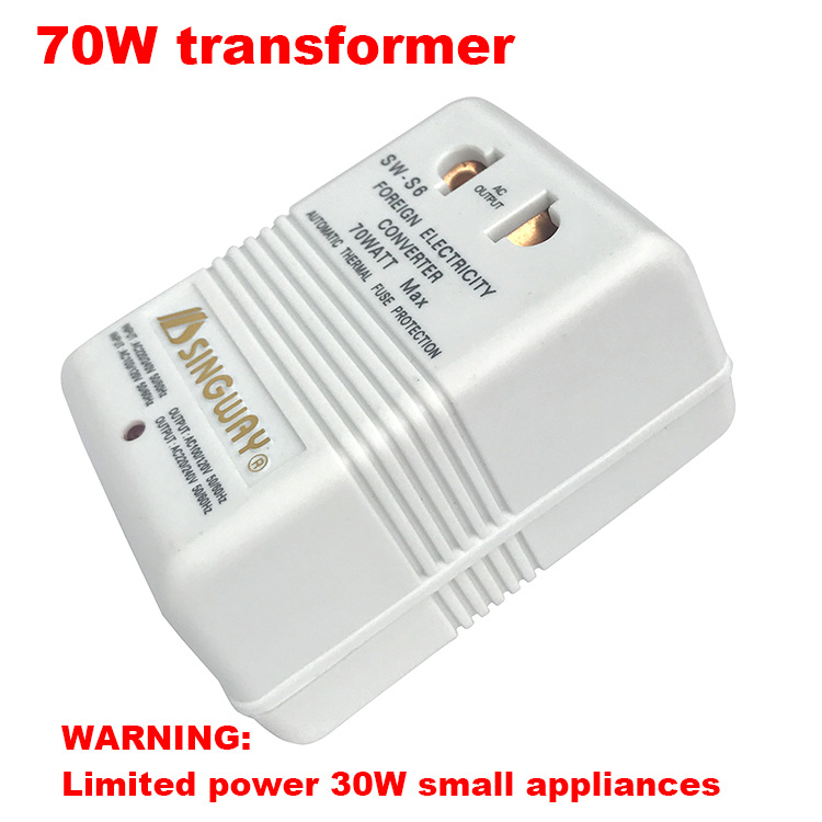 Xingwei SW-S 6 220V to 110V interconversion power 70W electric toothbrush Shaver breast pump transformer