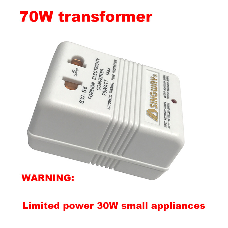 Xingwei SW-S 6 220V to 110V interconversion power 70W electric toothbrush Shaver breast pump transformer