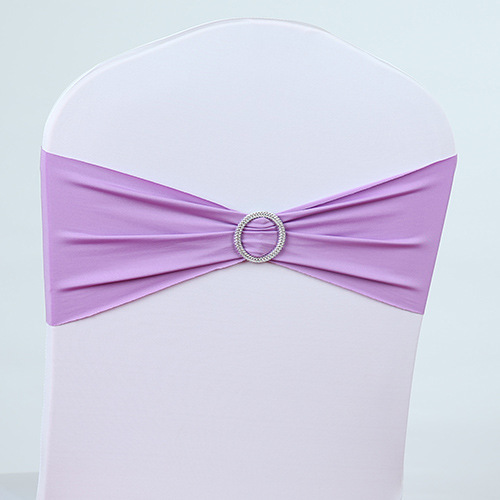 Tie-free elastic chair back Flower chair cover bow hotel chair back decoration elastic strap hoop wedding wedding supplies