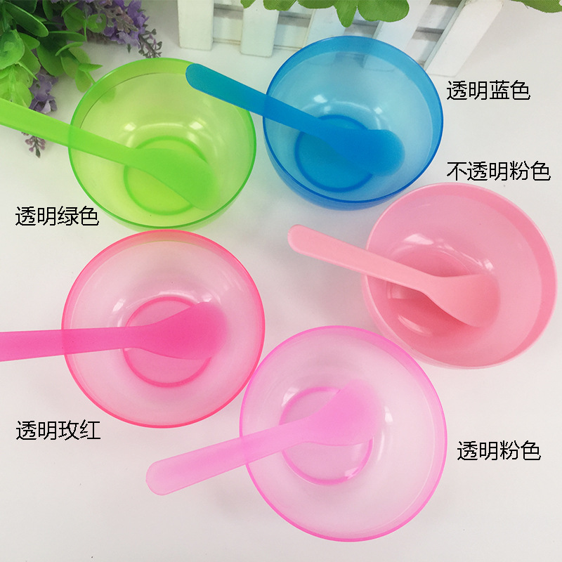 Набор прозрачных чаш для маски, пластиковая ложка для маски, инструменты для красоты