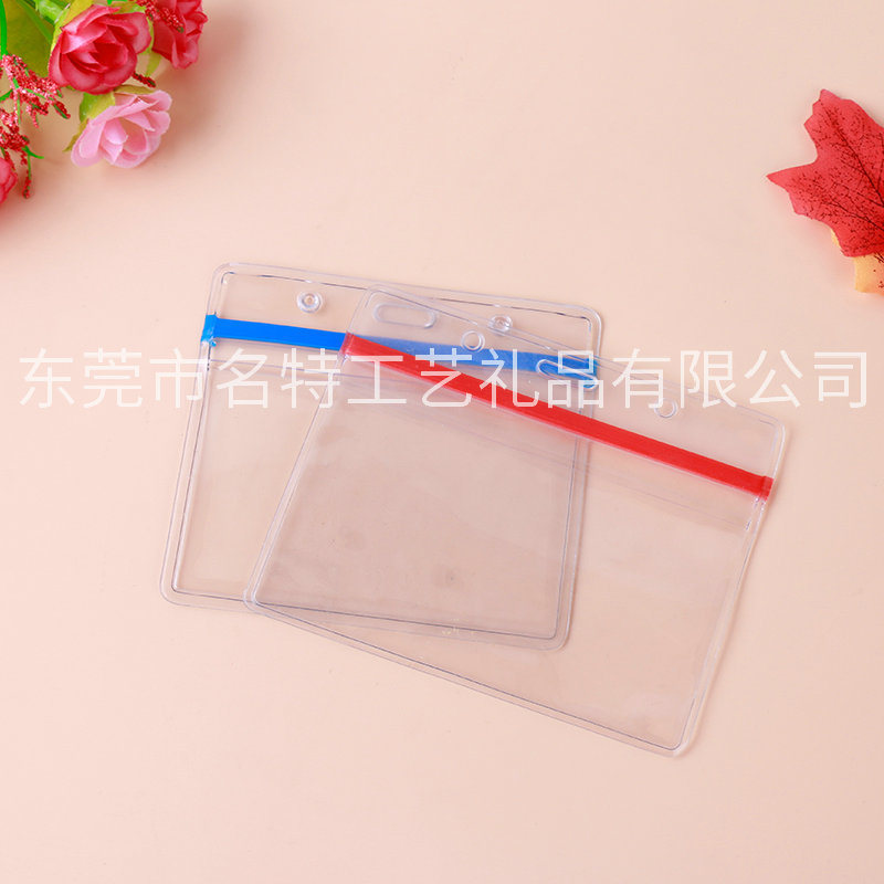 Famous Extra Large Quantity Spot Pvc Id Card Holder Transparent Plastic Id Card Holder with Various Styles Student Card Holder Manufacturer