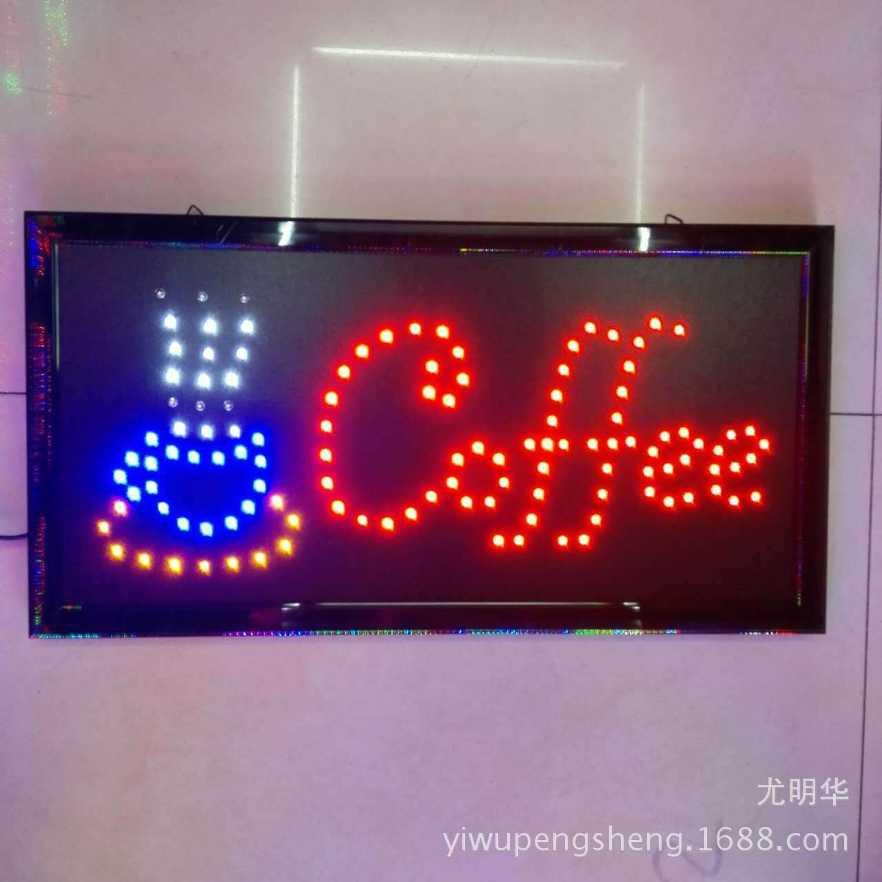 Led Billboard Sign Colorful Photo Cafecoffeeledsignled Notice Board Light Sign Colorful Light Box