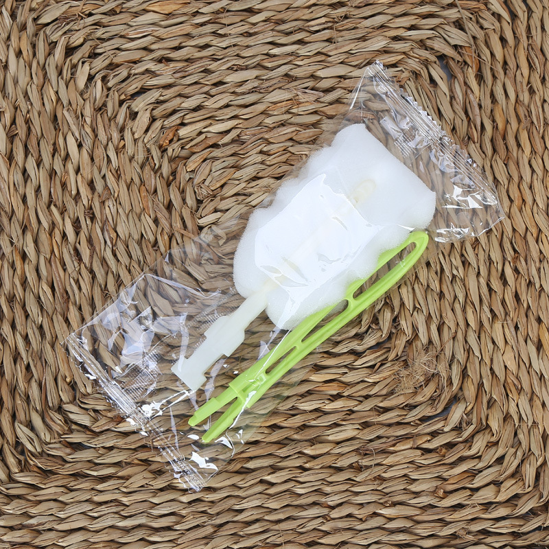 Removable Sponge Cup Brush with Extended Handle, Bottle Brush, Simple Household Cleaning Brush, Bottle Brush, Daily Necessities