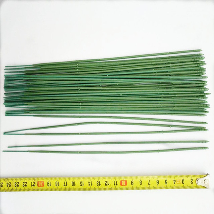 Manufacturer Wholesale Flower Stem Simulated Wire Mesh Flower Plastic Fake Flower Silk Flower Soap Rose Branch Single Wire Rod Accessories