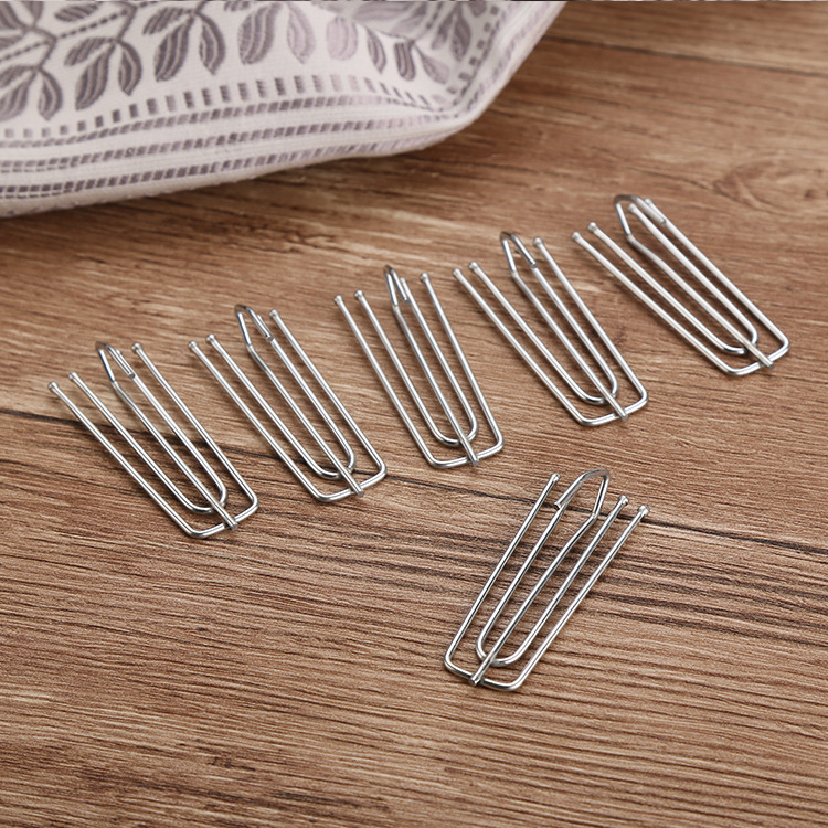 Xiongchang window decoration wholesale electric curtain hook four fork four claw hook stainless steel cloth hook curtain track hardware accessories