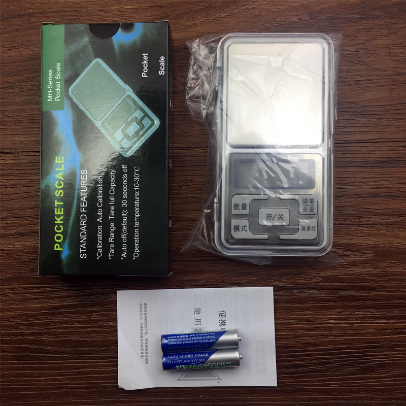 Factory direct supply high precision MH01 cross-border electronic scale kitchen baking scale stainless steel jewelry scale mini pocket scale