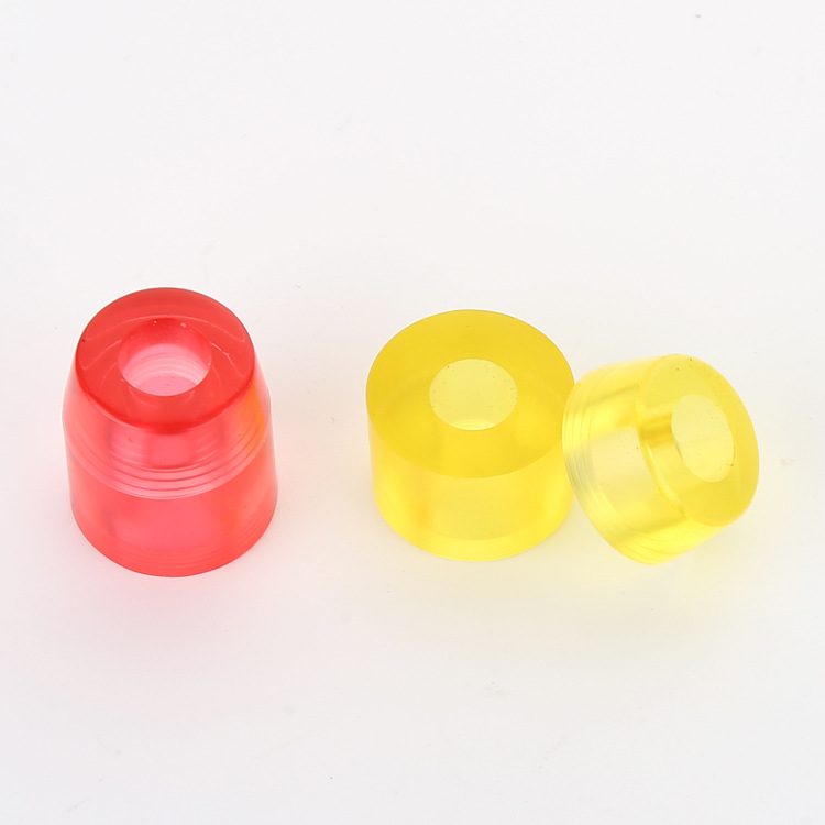 Pu Shock Absorber, Four-Wheel Skateboard Bridge Shock-Absorbing Pad, Double-Curved Bracket Pu Pad, Silent and Impact-Resistant, Multiple Colors Available