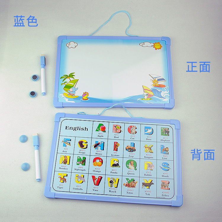 Whiteboard magnetic writing board home children's English alphabet teaching practice blackboard infant baby early education teaching aids