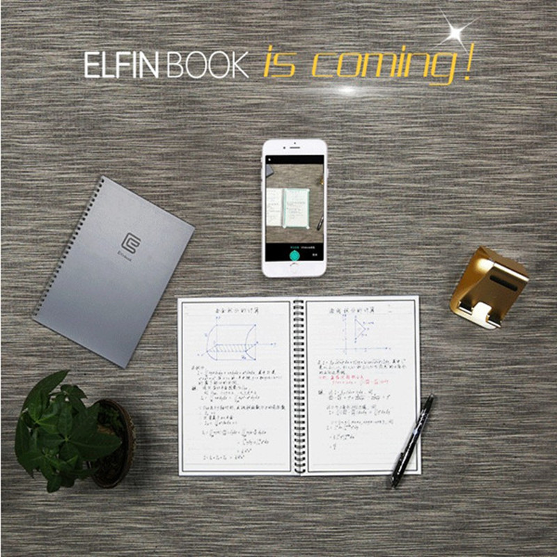 Умный блокнот Elfinbook, многоразовое письмо, управление резервными копиями, для студентов, детей и архитекторов