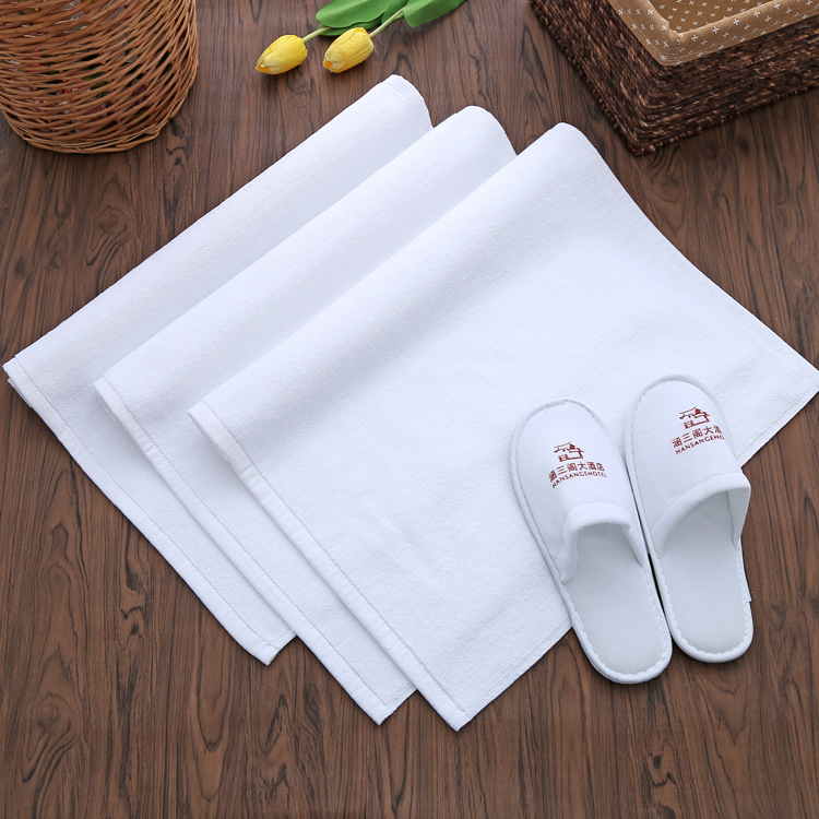 Star Hotel Cotton Scarf Bathroom Thickened Homestay Non-slip Foot Mat Hotel Cotton Mat Wholesale Embroidered logo