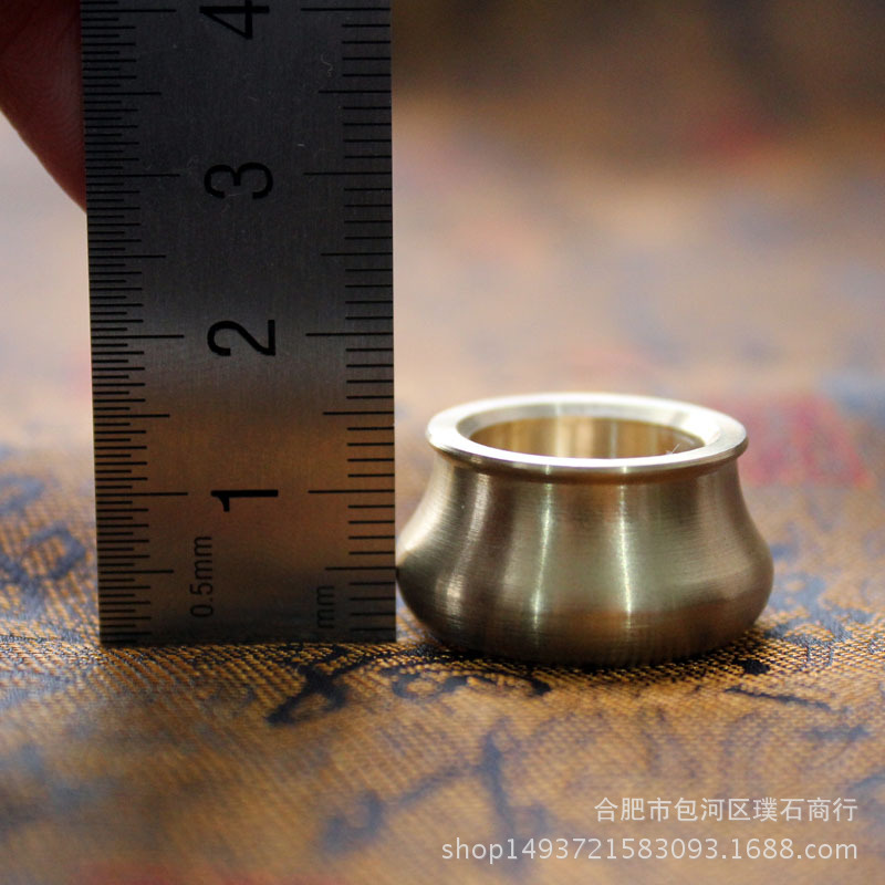 Brass Dual-Purpose Incense Insert Single-Hole Incense Holder Bowl-Type Baoding Incense Burner Incense Incense Incense Accessories Supplies (Ready in Stock)
