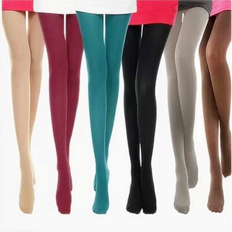 Оптовая продажа весенних и осенних женских бархатных колготок 50D, кросс-бордер, популярные в продаже, конфетные цвета, тонкие леггинсы