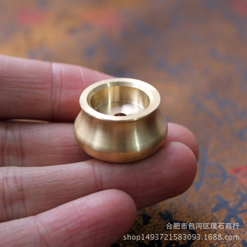 Латунный двусторонний вставной держатель для благовоний одноотверстной чаши типа Баодин благовония принадлежности для благовоний (в наличии)