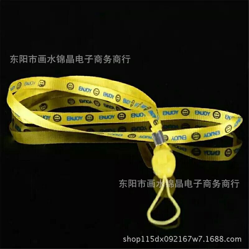 New in stock mobile phone lanyard creative cartoon toy lanyard smiley face toy lanyard work certificate listing