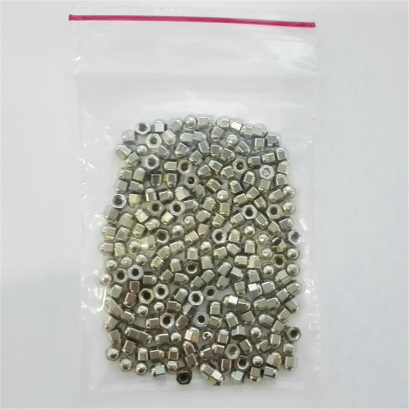 Frameless glasses frame metal hexagonal nut 1.4mm screw set Rod boutique solid hexagonal glasses screw cap