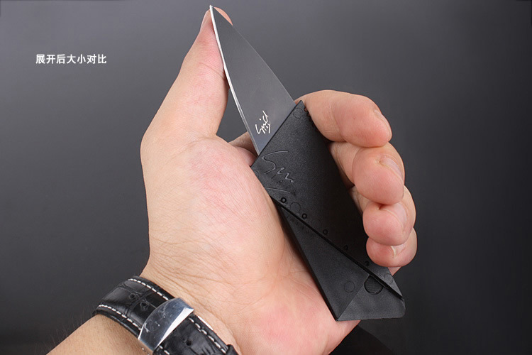 Outdoor foldable credit card folding knife multifunctional card knife folding card knife tool card Army knife card