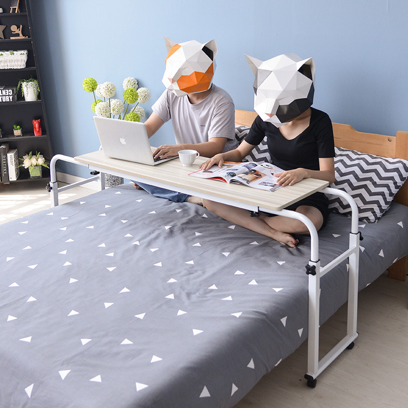 1 [Manufacturer] Cross-Bed Desktop Computer Table Tilted Mobile Care Home Laptop Table