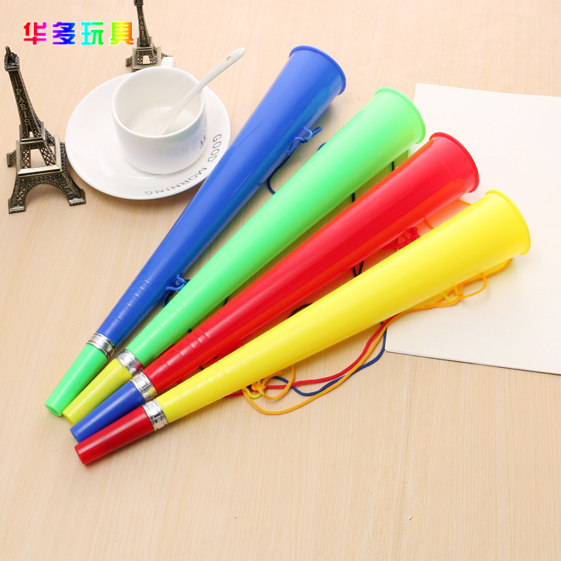 Атрибутика для фанатов, фанфара для футбольных игр, атрибутика для поддержки, пластиковая прямая труба