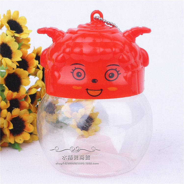 Portable small plastic bucket fish tank aquarium goldfish bottle QQ Cup turtle box goldfish tank stall wholesale