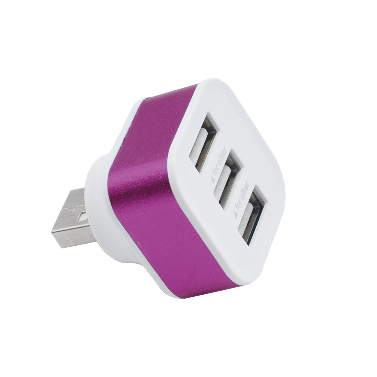 USB2.0HUB expander rotating 3-port expansion USB splitter USBHUB hub cross-border wholesale