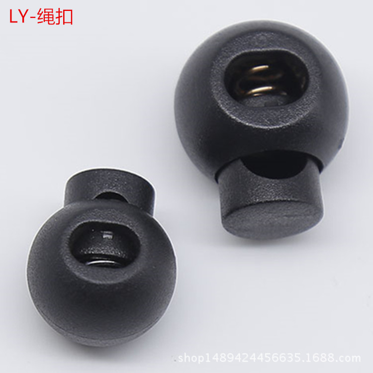 Factory direct plastic rope buckle/plastic spring buckle round bead buckle pig nose buckle bra rope buckle