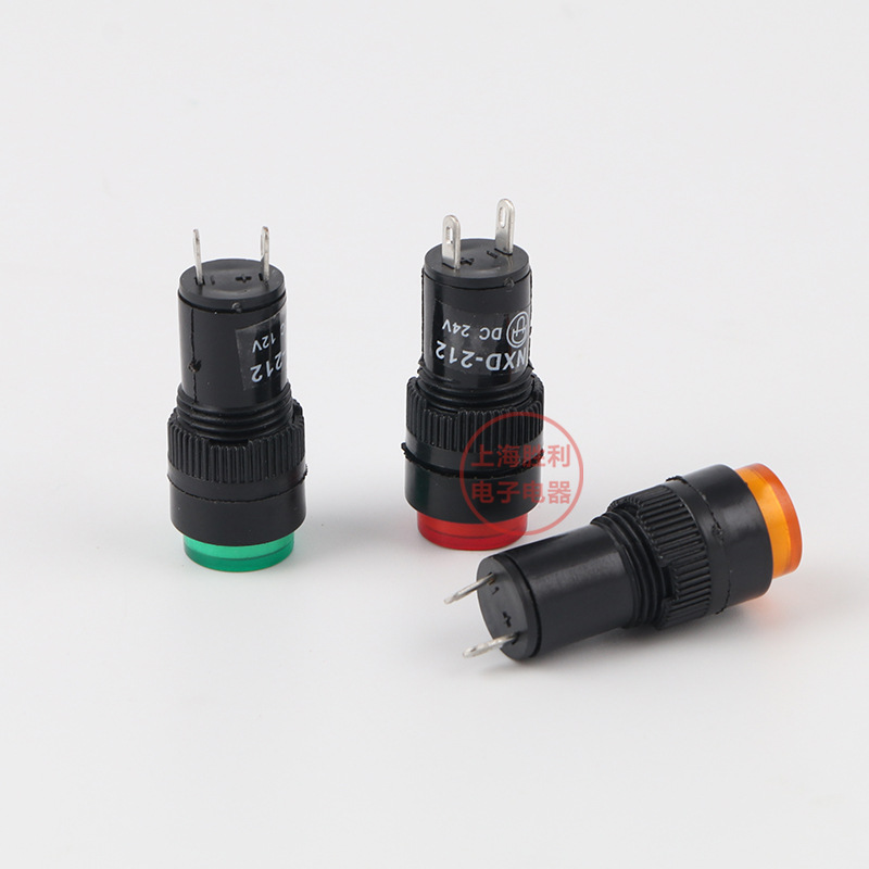 NXD-212 signal lamp indicator opening 12mm red Green voltage 24V 220V