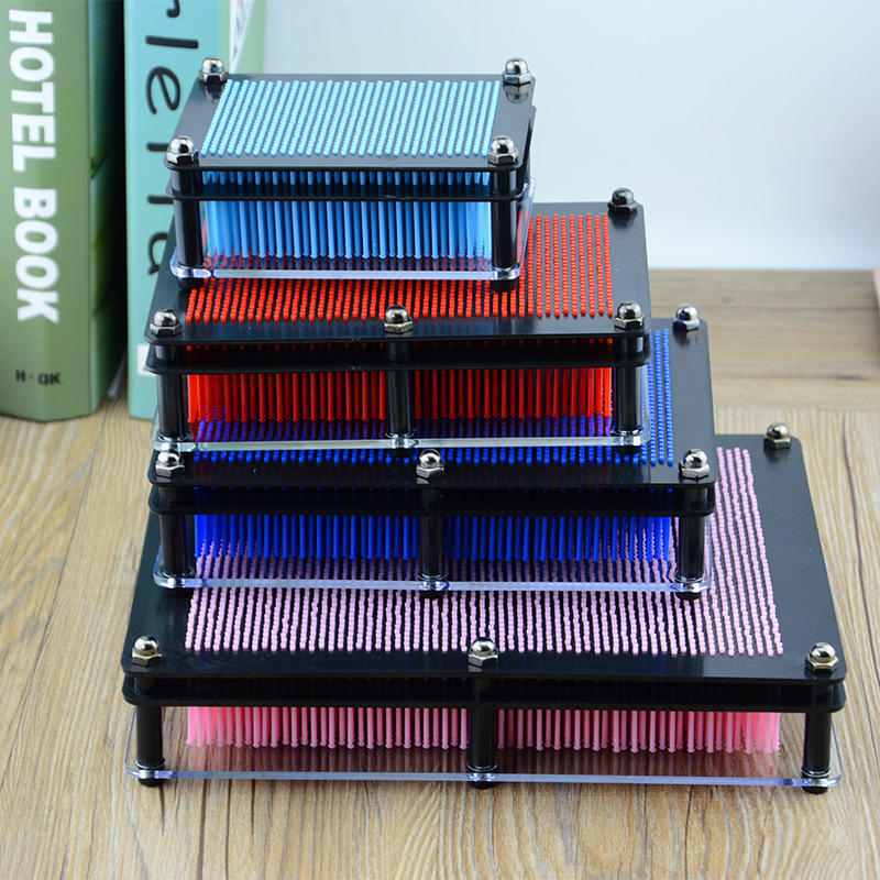 Creative Stereo Ever-Changing Needle Hand Mold, Ever-Changing Needle Painting Sculpture Material Handprint, Children's Day Student Decompression Gift