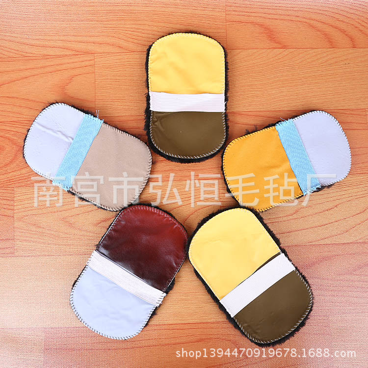 Shoe Shine Gloves, Shoe Polishing Cloth, Imitation Wool Shoe Polishing, Shoe Polishing, Leather Clothing Polishing Gloves, Black Brown Manufacturer