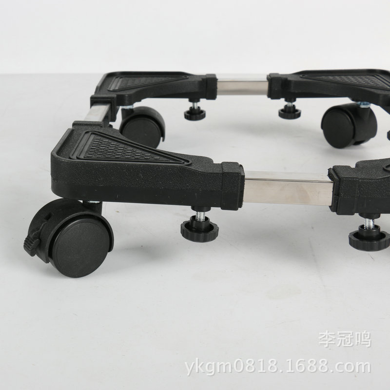 Retractable Mobile Gas Cylinder and Water Dispenser Special Bracket Base Stand with Stable Universal Wheels for Moving Refrigerators