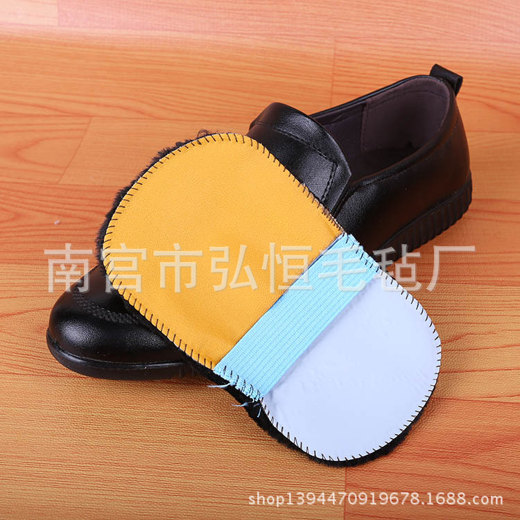 Shoe Shine Gloves, Shoe Polishing Cloth, Imitation Wool Shoe Polishing, Shoe Polishing, Leather Clothing Polishing Gloves, Black Brown Manufacturer