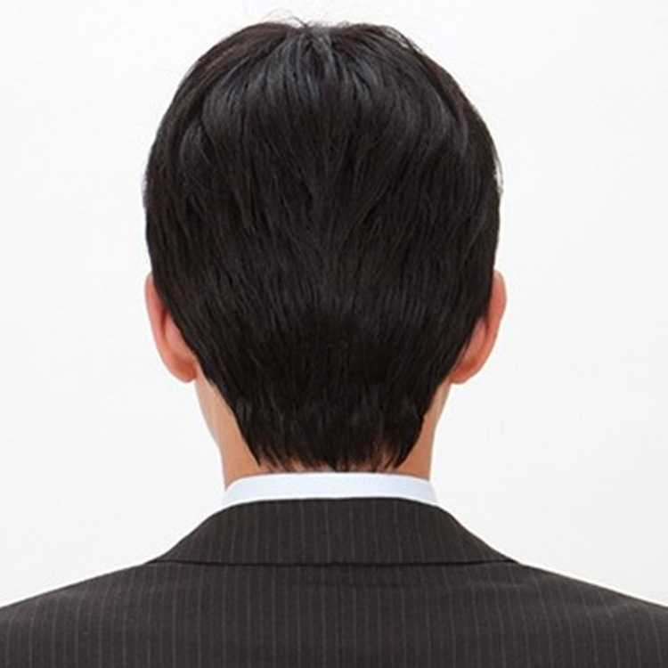 Men's wig European and American foreign trade fashion handsome short straight hair fluffy texture men's short hair chemical fiber wigs overseas generation hair