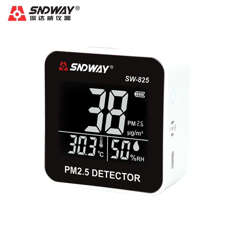 Sndway Sw825 Air Quality Detector Desktop Pm2.5 Dust Particle Detection Device