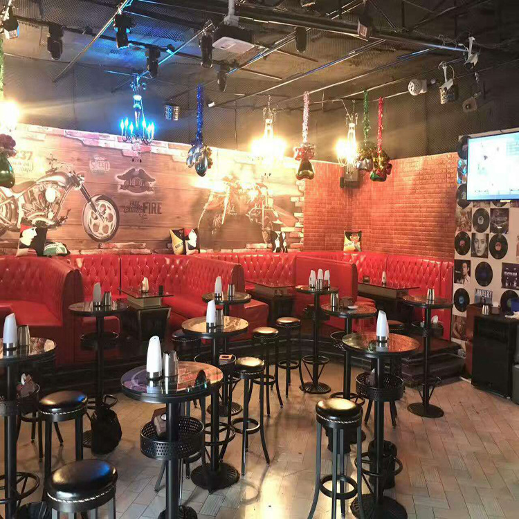 Simple Bar Sofa Custom Combination, Free Door-To-Door Measurement Size, Delivery, Door-To-Door Installation for Commercial Use