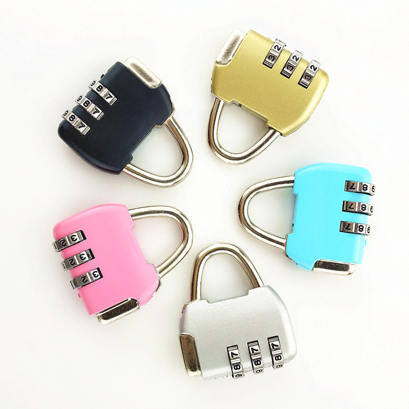 Gift wholesale luggage combination lock small padlock gym student dormitory mini cabinet lock anti-theft small lock