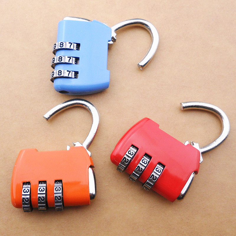 Gift wholesale luggage combination lock small padlock gym student dormitory mini cabinet lock anti-theft small lock