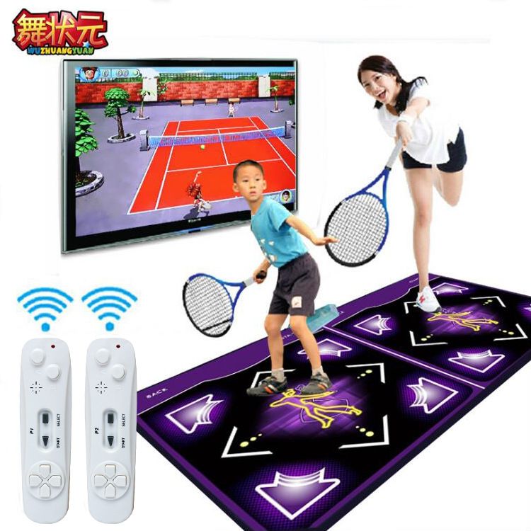 Cross-border English version of the same TV computer double somatosensory running dance blanket support generation hair