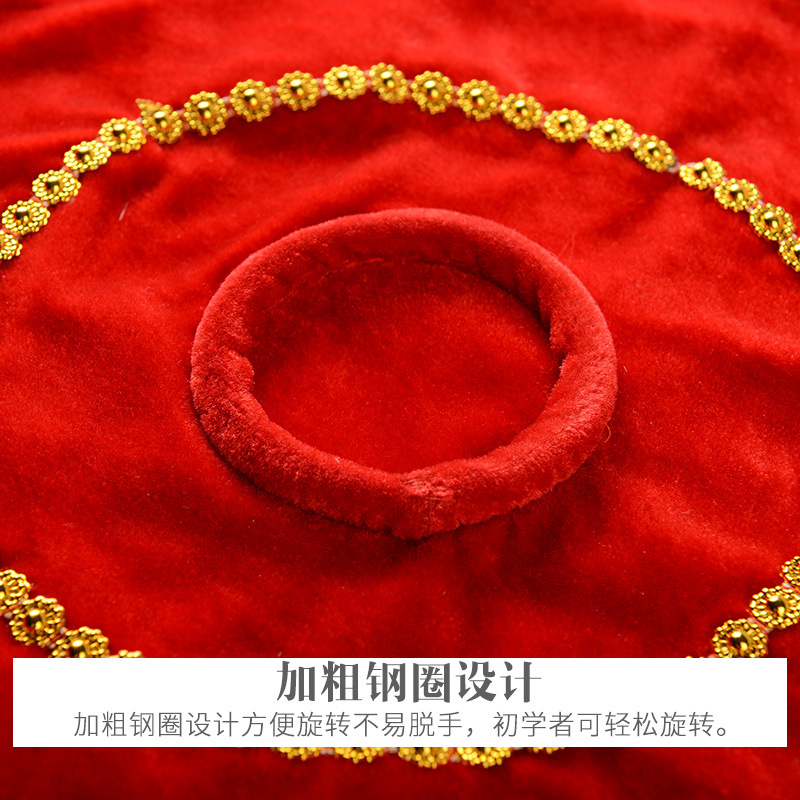 Dance silk flower Yangko handkerchief adult extra large thickened northeast two-person performance dancing octagonal towel 50cm