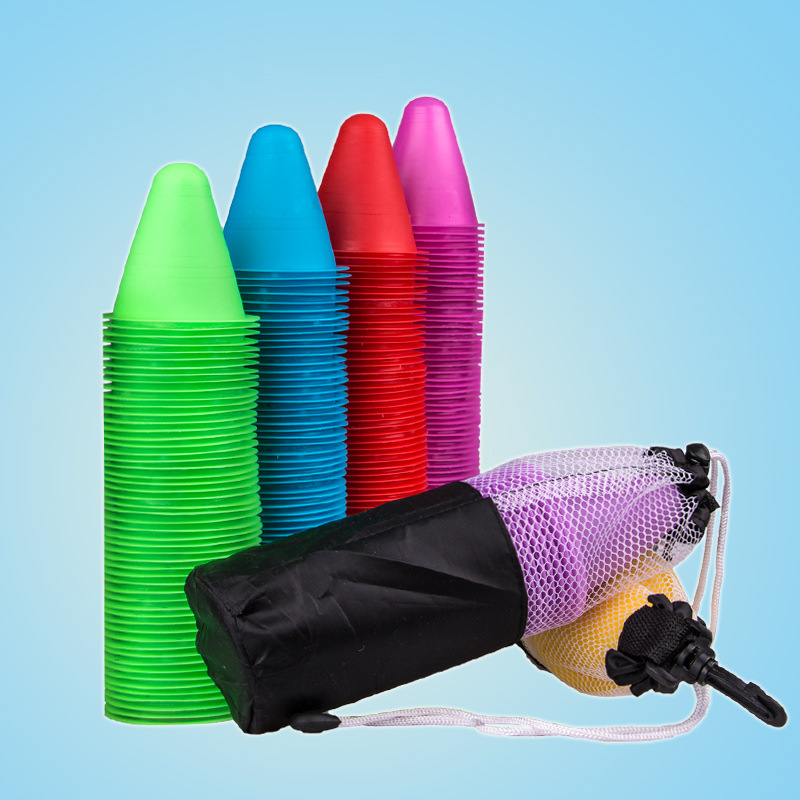 Roller slide pile windproof road pile thickened windproof flat flower pile roller slide obstacle foot mark roller slide club wholesale