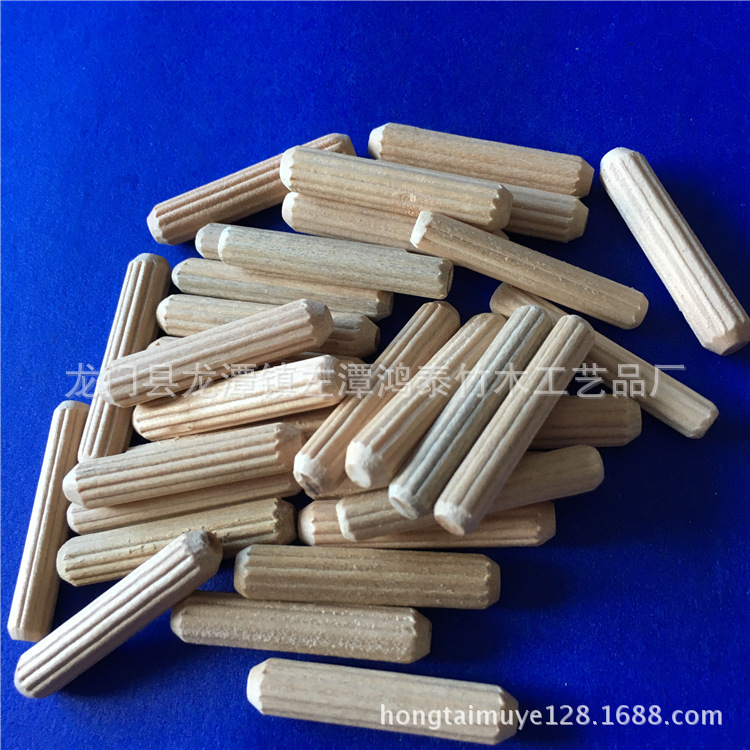 Factory Direct sales wooden needle round wood stick wooden Tenon wooden plug twill wooden tip wooden nail wooden wedge furniture connection accessories