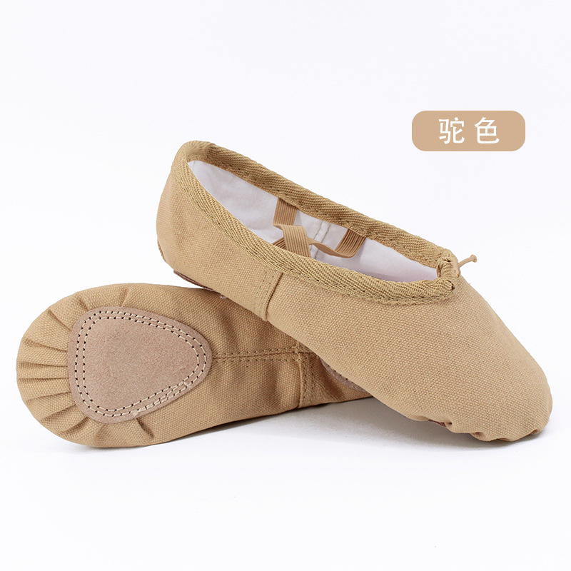 Children's Dance Shoes, Soft-Soled Girls' Ballet Shoes, Adult Practice Shoes, Yoga Shoes, Cloth-Toe Cat Claw Dance Shoes Wholesale