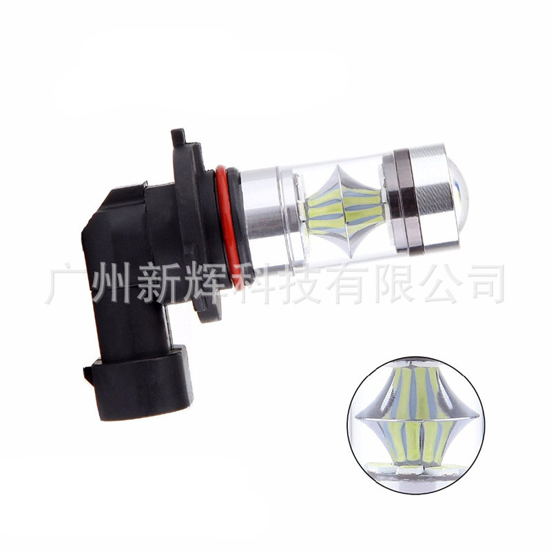 Car LED fog lamp HB3 HB4 H10 9005 9006 100W 20LED H4 H7 H11 anti fog lamp