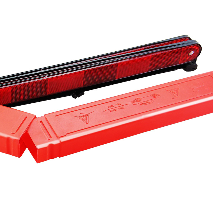 Tripod warning sign car folding reflective vest car tripod car failure car annual inspection card car